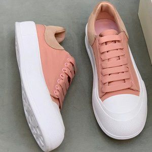 McQueen low top casual versatile couple comfortable white shoes